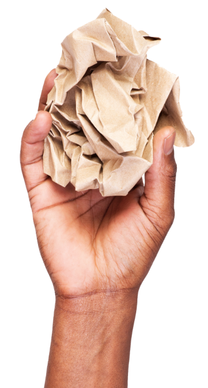hand holding paper